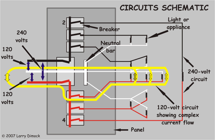 Home wiring circuit schematic diagram
